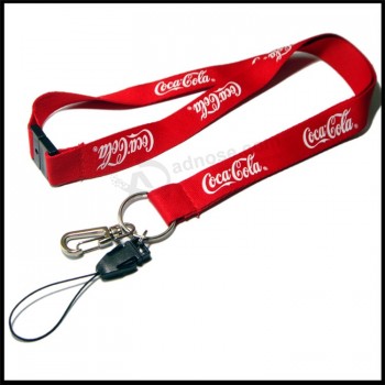 Polyester/Nylon Printed Logo Custom Lanyards with Retractable