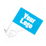 Hoge kwaliteit custom logo autoraam vlag te koop