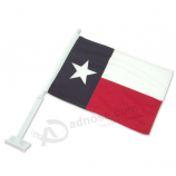 Drapeau de voiture de fenêtre de texas de qualité supérieure avec le poteau en plastique