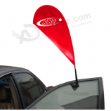 Bandera de lágrima de ventana de coche de moda para publicidad