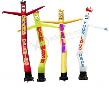 Colorful Single Leg Inflatable Wave Man For Advertising