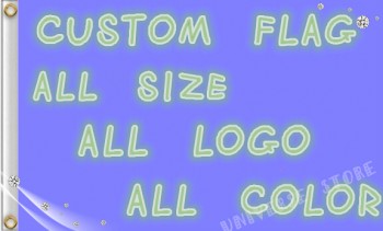 Custom flag, any logo, any color any size, Brand advertising company logo flag banner design 100D Digital Print with high quality and any size