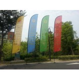 KundenSpezifiScheS Drucken für FederFlaggegenStrand-Flaggegenfahne grafiSche ErSatzwerbung, Förderung, Feier