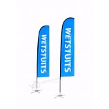 Custom made cheap teardrop beach flag banner for advertising with high quality and any size