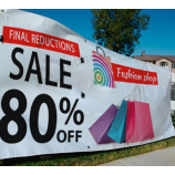 Banner personalizado rua de impressão colorida para publicidade ao ar livre