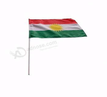 2025 New design wholesale country polyester hand flag with high quality and any size