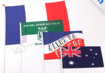 Small Hand Waving Flag Custom Cheering Australian Handheld National Flag with high quality and any size