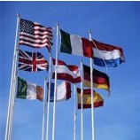Lager 14 * 21 cm Handmast Flagge, benutzerdefinierte verschiedene Größe Ammer Auto Dekor National USA Flagge