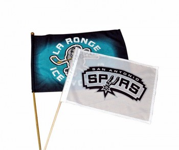 The Most Popular High Quality Customized Logo Hand Flag with high quality and any size