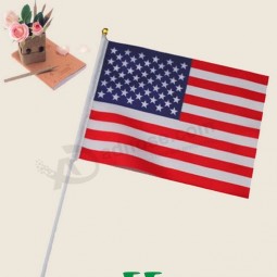 Personalizado de alta calidad popular mini mano bandera de país de bandera americana