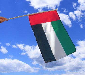 Custom Sports Events Uae Hand Held Flags for sale with high quality and any size