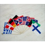 Customized Logo printed Custom Plastic Waving Hand Flags with high quality and any size