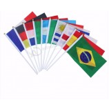 Lot Small Color Waving Flags 14* 21 CM Hand Wave Flags with high quality and any size