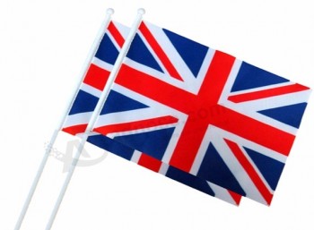 Promotion Gifts Printing Polyester National Hand Flag with high quality and any size