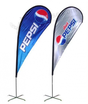 Druck-Strandflagge des Fabriklieferanten kundenspezifisch für die Werbung