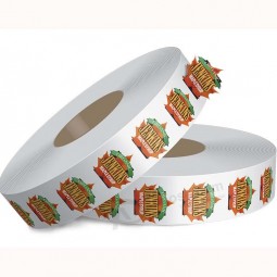Gedrucktes glänzendes Papier klebendes Logo Großhandel stikcers Schnitt sterben