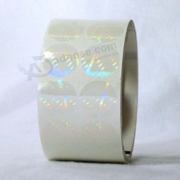 Qualitativ hochwertige benutzerdefinierte transparente Hologramm Rollenaufkleber Vinyl