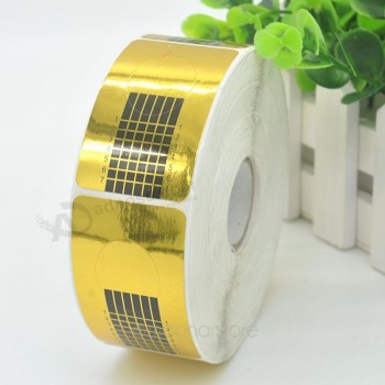 Adesivo personalizzato in oro lucido rotondo e quadrato lucido