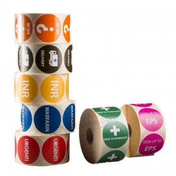 Etichette adesive di alta qualità con rotellina di carta arrotolata