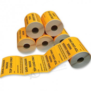 Melhor preço laminação matte papel revestido retângulo rolo etiqueta autocolante