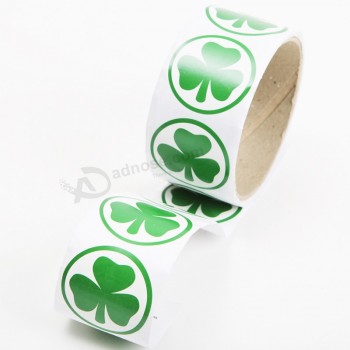 Custom printing glossy paper adhesive sticker roll