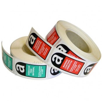 Geprinte aangepaste sticker met zelfklevend etiket in gerecycleerde rol