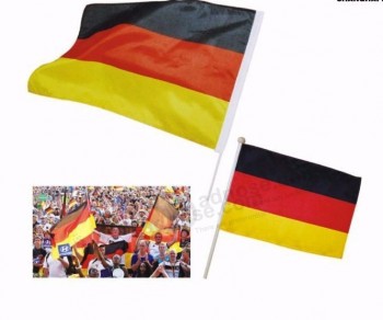 Bandeiras de mão personalizada, bandeira nacional para mão acenando