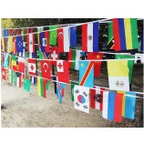 Customized String flag 100 countries around the world nations flag small flag hanging flags with high quality and any size