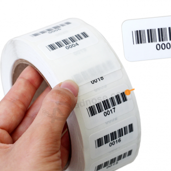 Best price white paper personalised heat sensitive barcode stickers roll