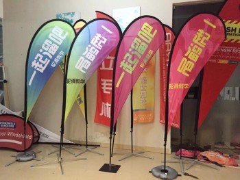 Advertising beach flag/flying banner for promotion promotional customised beach flag outdoor advertising banner flag with high quality and any size