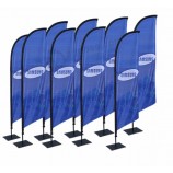 Im freien benutzerdefinierte Werbung Banner Strand Feder Flagge für SmartphEins-Werbung