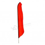 Carbon composite flagpole material 4m straight beach flag for advertising with high quality and any size