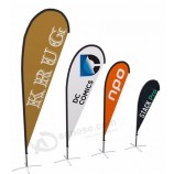 Promotie aluminium draagbare paal adverteer teardrop vlag voor de markt