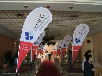 Advertising Customized Digital Printing Beach Flag for display with high quality and any size