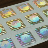 Precio al por mayor del animal doméstico de impresión personalizados pegatinas tarjeta de identificación de seguridad de holograma
