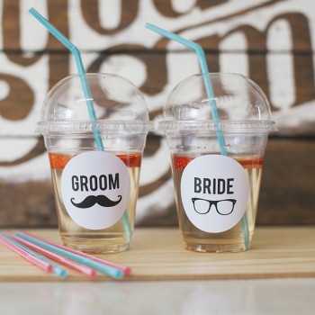 Printed high quality eco-frindly and lovely wedding stickers