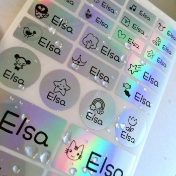 High quality waterproof adhesive color changing pet sticker pure-easy custom