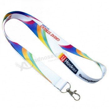 Kundenspezifisches Logo, das Polyesterabzugsleine druckt/Billig Großhandel Halsband/Werbe-Sublimations-Lanyard