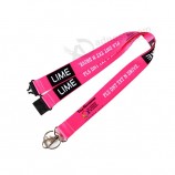 China factory promotional gift woven lanyard with logo and high quality