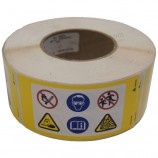 Qualitativ hochwertige glänzende Wasserpfeife Papier Batterie Aufkleber Etiketten