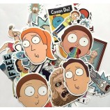 Wholesale 35pcs/Set Rick And Morty Car Sticker Random Character PVC Stickers DIY with high quality and any size