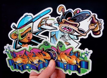 Custom printed vinyl car sticker, vinyl bumper sticker for car with high quality and any size