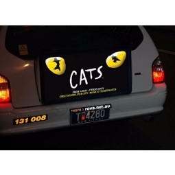 Custom Design DIY custom electroluminescent car sticker with high quality and any size