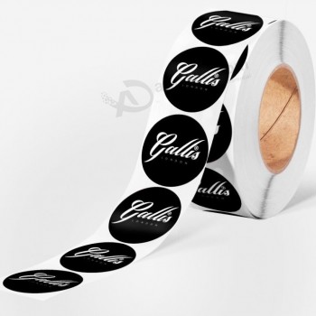 Design your own custom adhesive paper circle stickers cheap