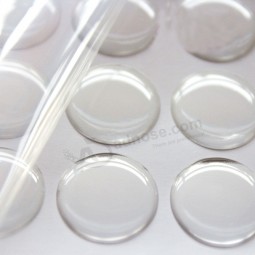 Custom 3M adhesive clear circle epoxy domed sticker