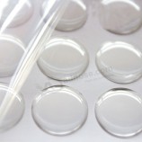 Op maat gemaakte hoge qualtiy 3m zelfklevende clear circle epoxy gewelfde sticker