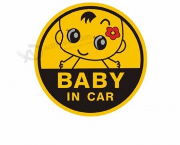 Wholesale customized bay in car/baby on board reflective car sticker