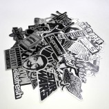 оптовые 50pcs/набор водонепроницаемый персонализированный имитационный металлический автомобиль наклейки установить leica супермен случайный символ наклейки pvc diy