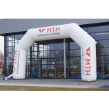 Tamaño y colores baratos personalizados precio inflable pvc durable inicio inflable/Línea de meta arco para la venta