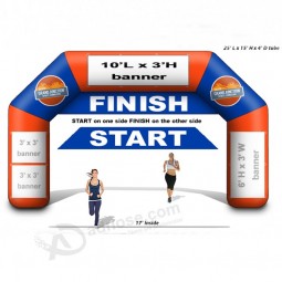 Custom Design Cheap Inflatable Finish Line Angle Arch For Sale